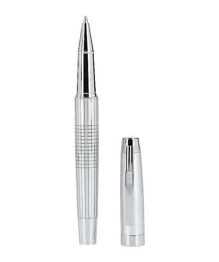 Laser Engraved Newton Recycled Brass Gel Rollerball Pen - Image 4