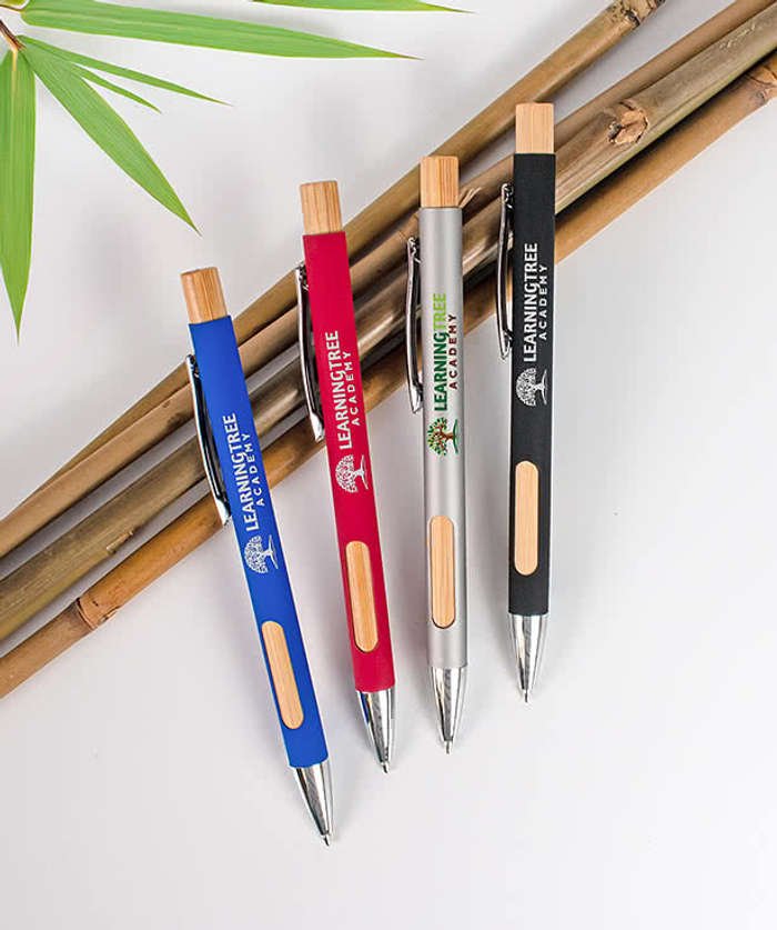 Laser Engraved Bamboozle Comfort Recycled Ballpoint Pen - Image 3