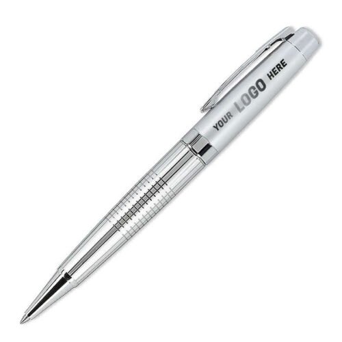 Laser Engraved Newton Recycled Brass Gel Ballpoint Pen