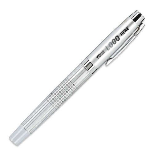 Laser Engraved Newton Recycled Brass Gel Rollerball Pen