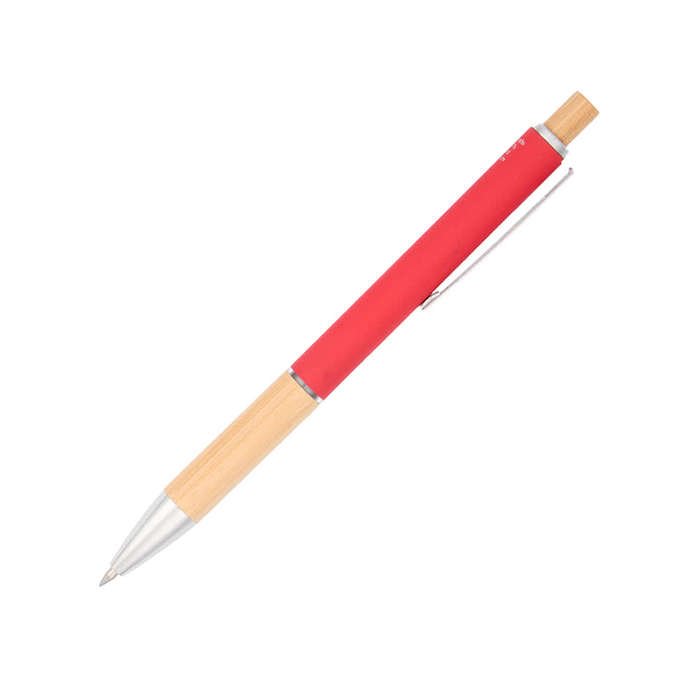 Full Color Bamboo Soft Touch Ballpoint Pen