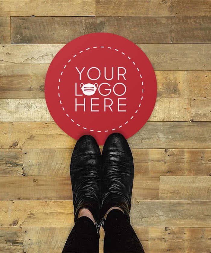 Customized Full Color 12" Circle Floor Decal - Image 3