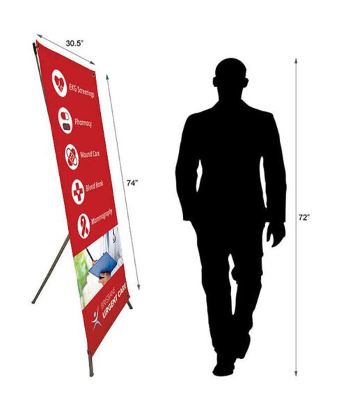 Full Color 30.5" x 74" Stand Up Banner