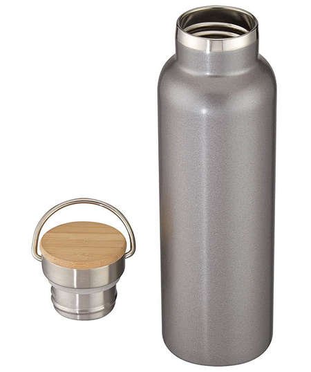 21 oz. Tipton Stainless Steel Water Bottle with Bamboo Lid - Image 2