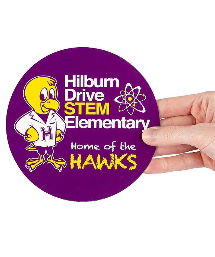 5.5 in. Circle Car Magnet - Image 4