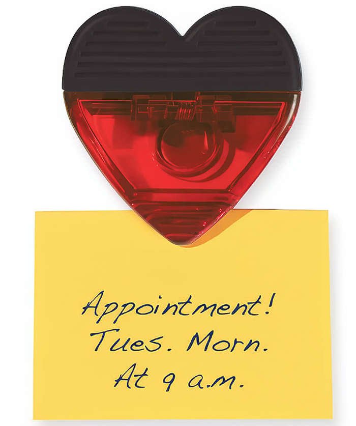 Heart Shaped Magnetic Clip with Grip - Image 3