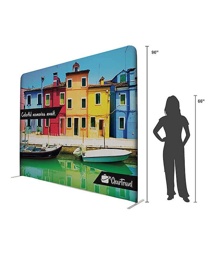 115.5" x 91.25" Eurofit Straight Wall Display Kit