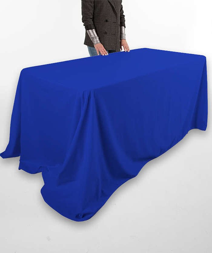 Full Color 8' Eco-Wise 4-Sided Throw Tablecloth