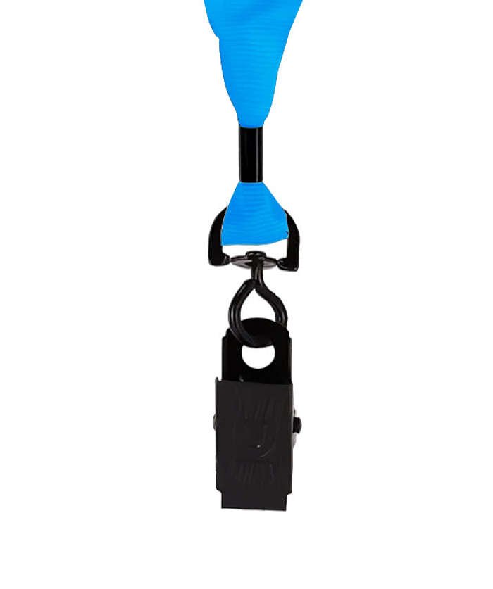 Lanyard with Metal Crimp Metal Swivel Bulldog Clip - Image 2