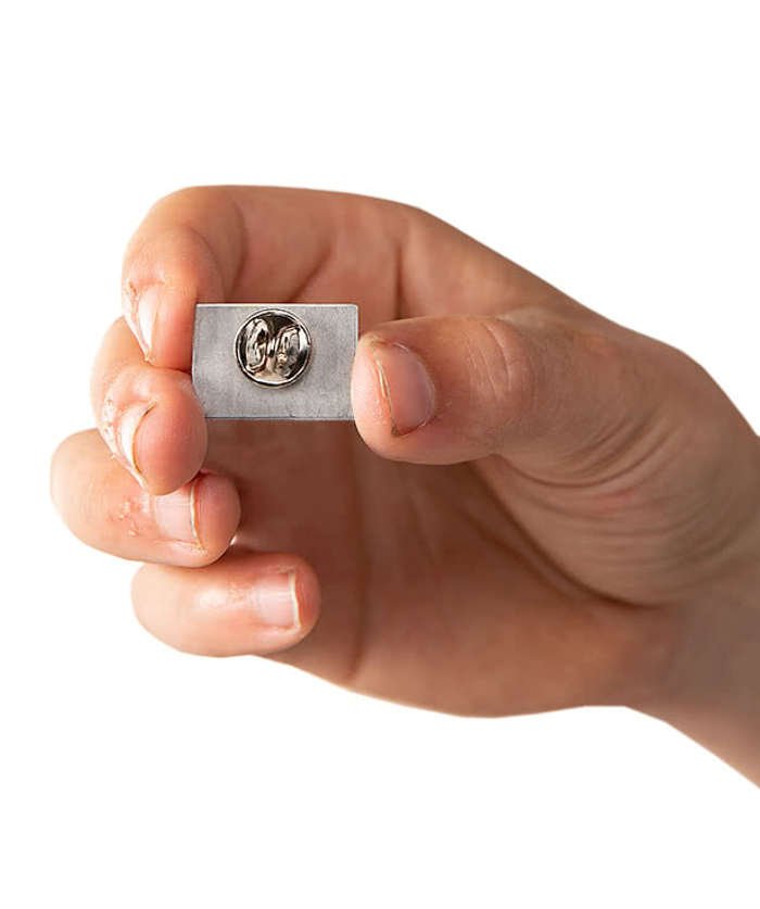 Rectangular Lapel Pin - Image 3