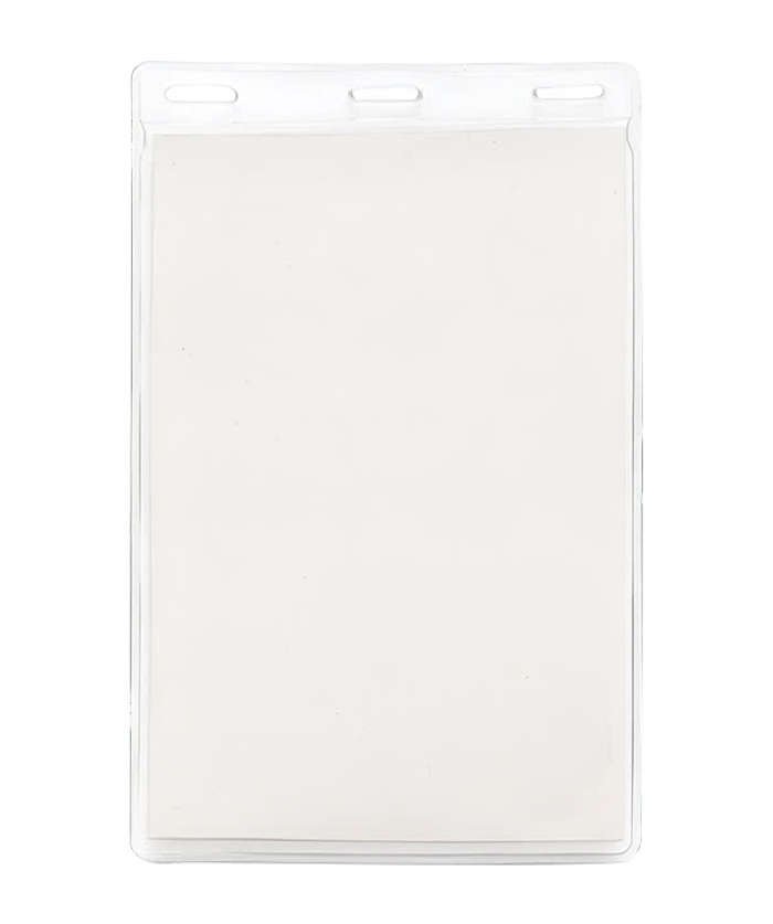 4" x 6" Vertical Vinyl Badge Pouch - Image 2