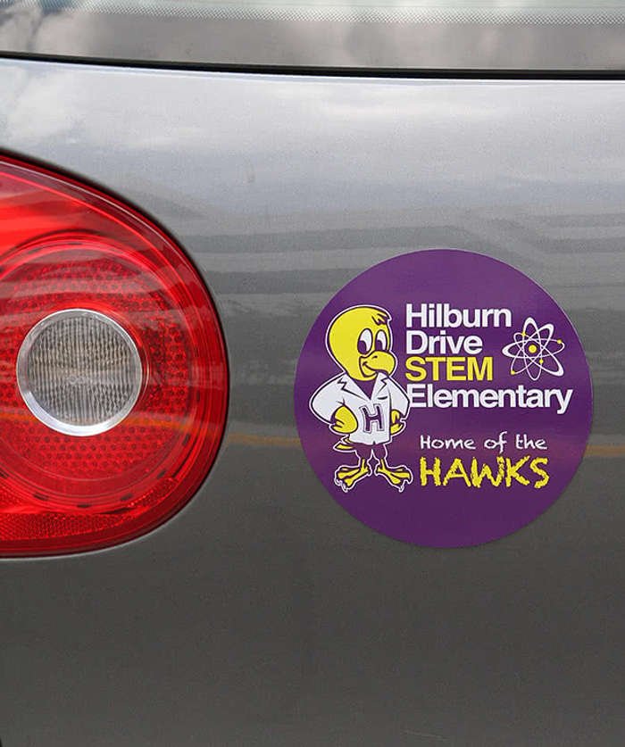 5.5 in. Circle Car Magnet - Image 2