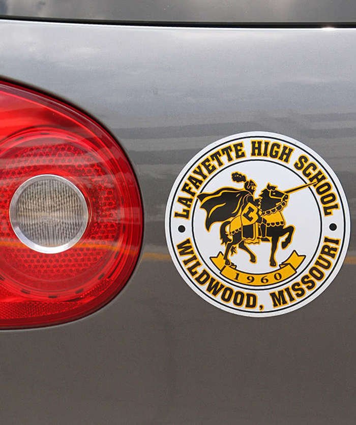 5.5 in. Circle Car Magnet w/ contrast trim - Image 3