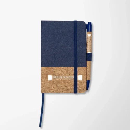 3.5" x 5.5" Cork & Linen Beau Notebook Set