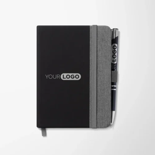 4"x 5.7" Recycled Linen Byron Notebook & Pen Set