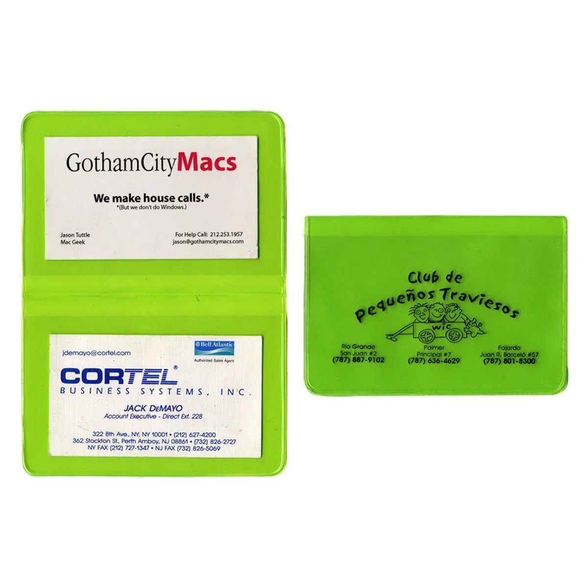 Translucent Fold Over Card Case
