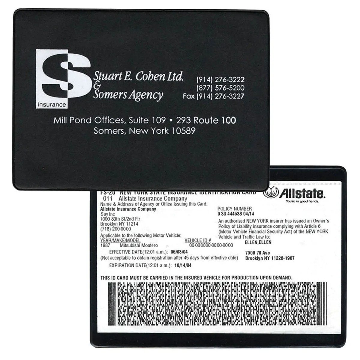 Insurance Card Holder