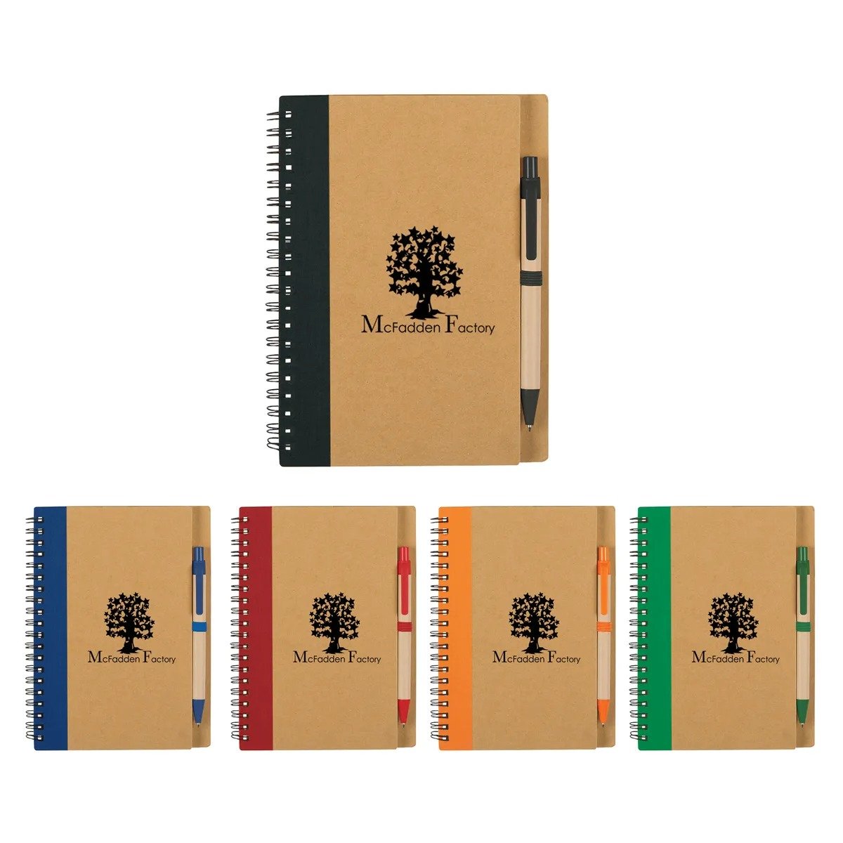 Greta Spiral Paper Notebook & Pen Set - Image 4