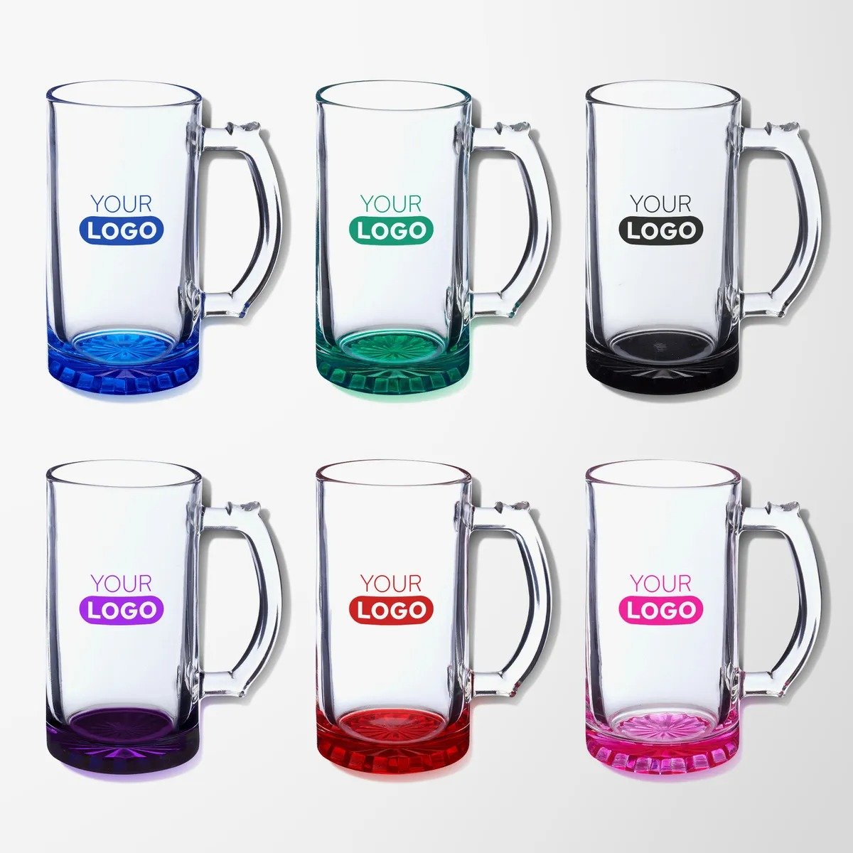 16 oz. Colored Ansel Glass Stein - Image 3