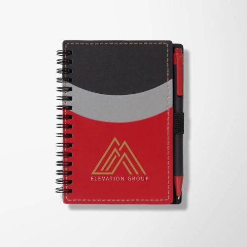 Spiral Notebook with Pocket & Pen