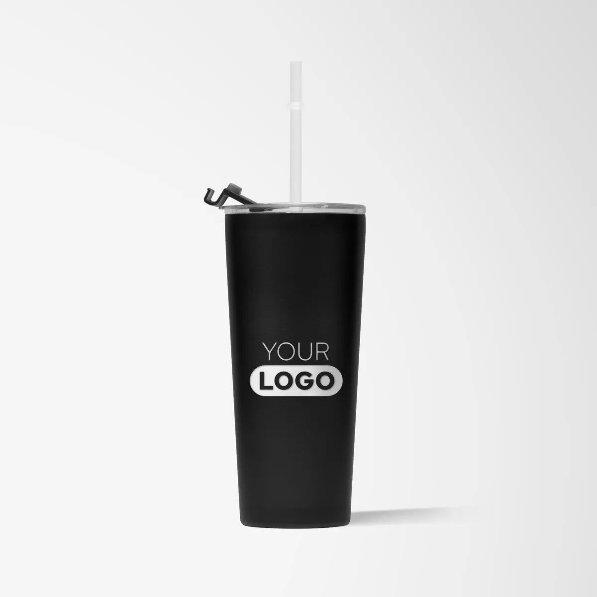 Engraved 22 oz. Stainless Steel Tumbler with Straw