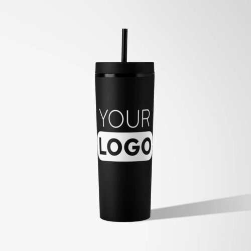 17 oz. Double-Wall Tumbler with Straw