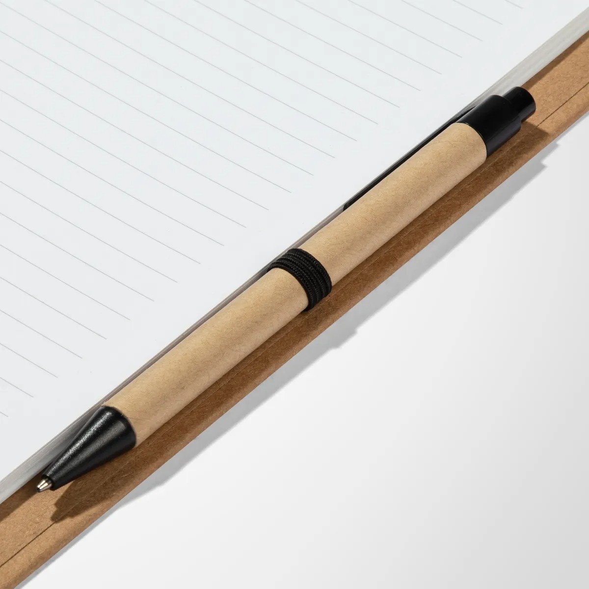 Eco 8.6 X 6.5 Kraft Spiral Notebook and Pen - Image 4