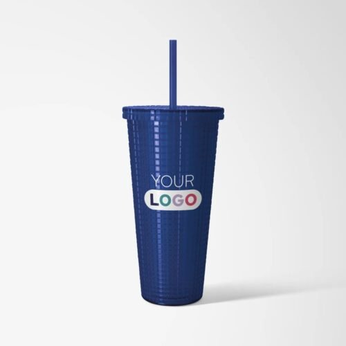 23 oz. Square Pattern Double Wall Tumbler