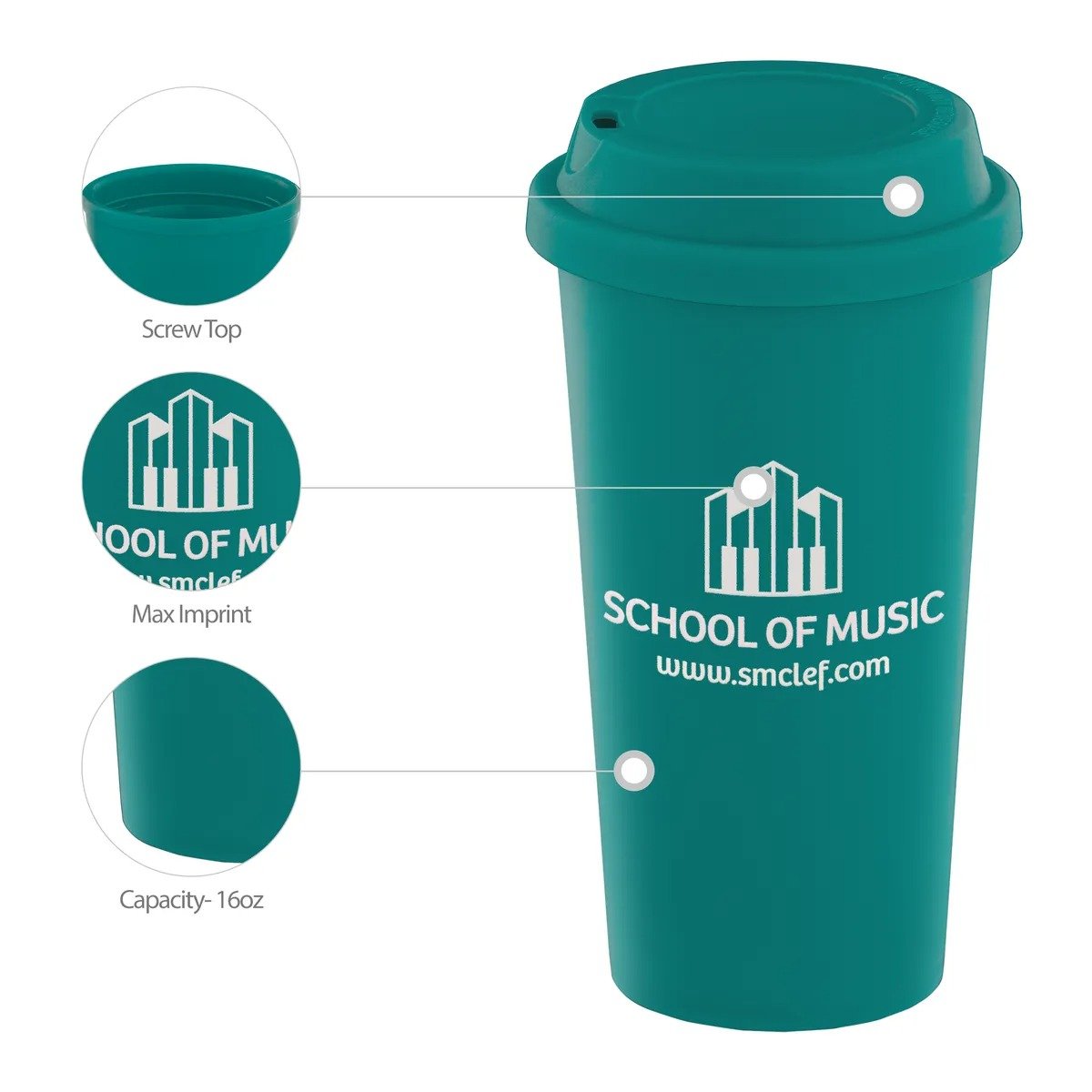 16 oz.Grande Wheat Straw Coffee Cup - Image 4