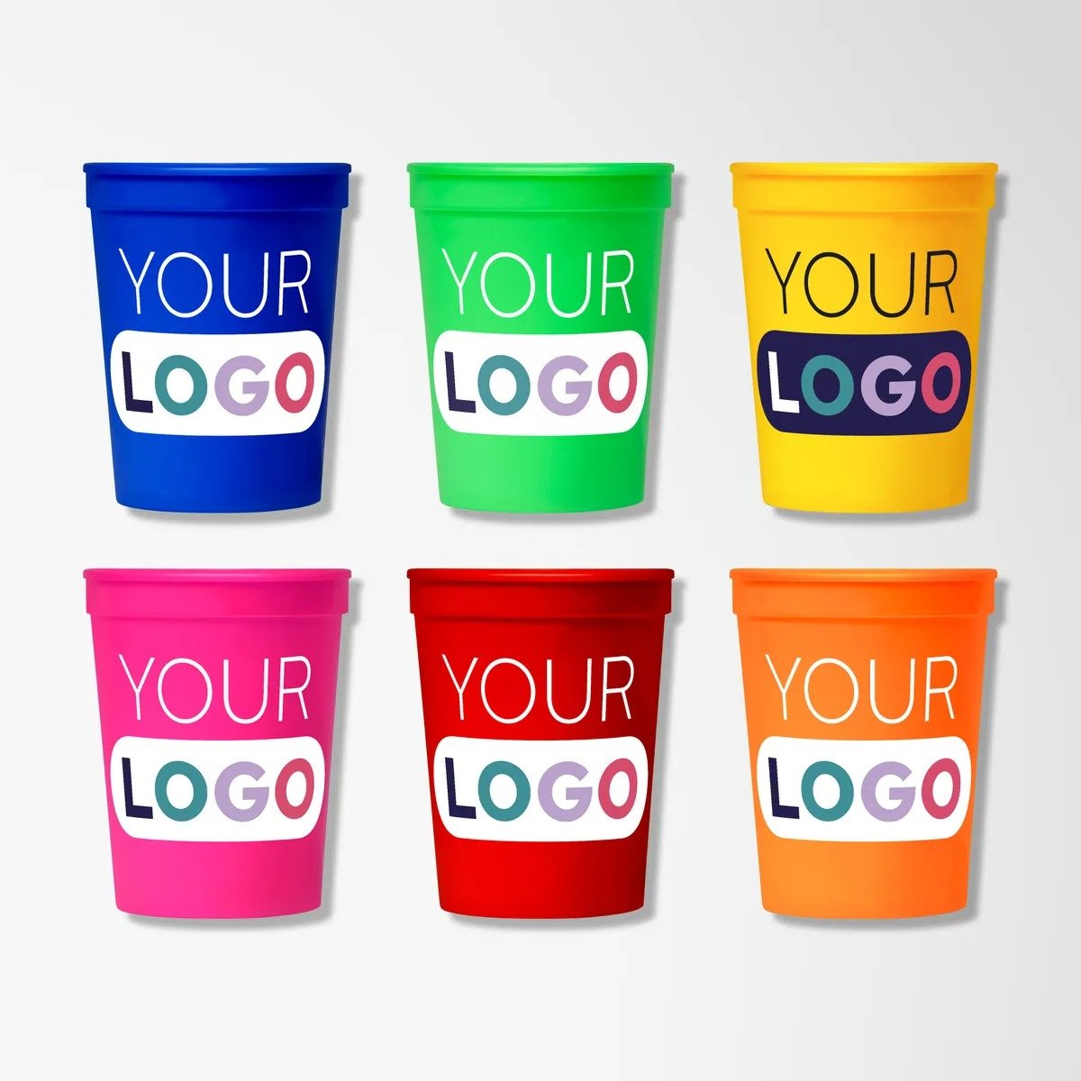 Full Color 16 oz. Ava Plastic Stadium Cup - Image 6