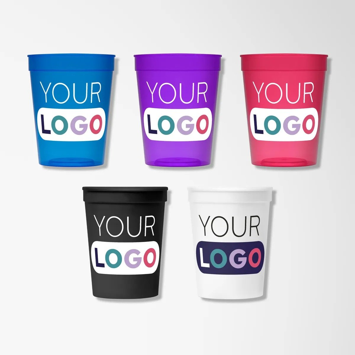 Full Color 16 oz. Ava Plastic Stadium Cup - Image 5