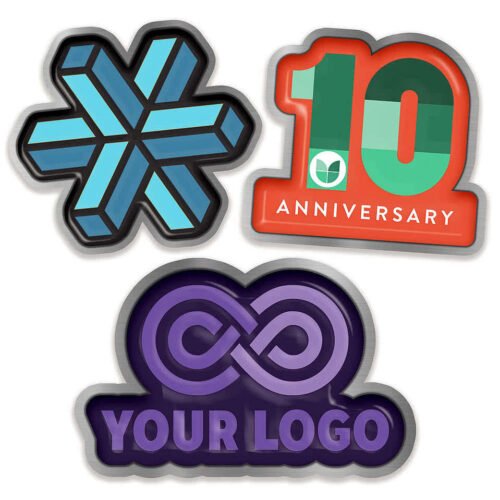 Full Color 1.5" Die Cut Lapel Pin