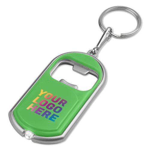 Bottle Opener Keychain with LED Light