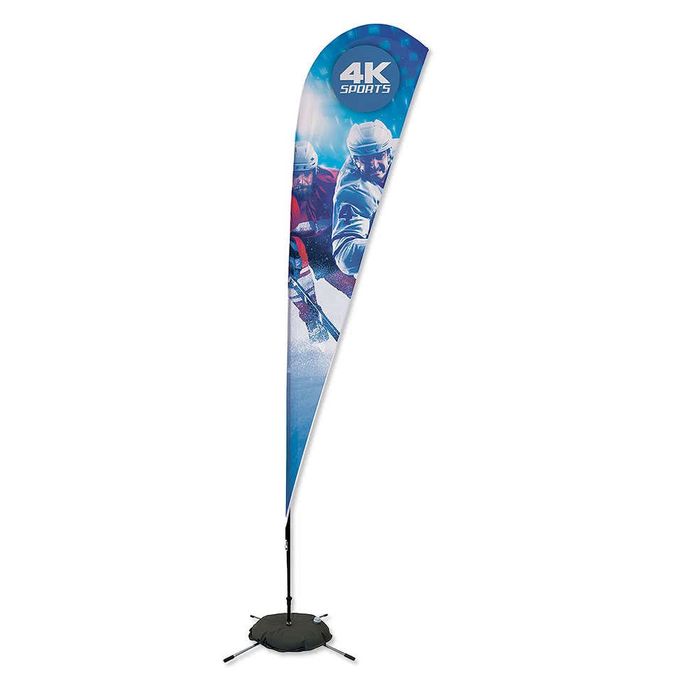 11.5' Streamline Teardrop Flag with Cross Base - Image 4