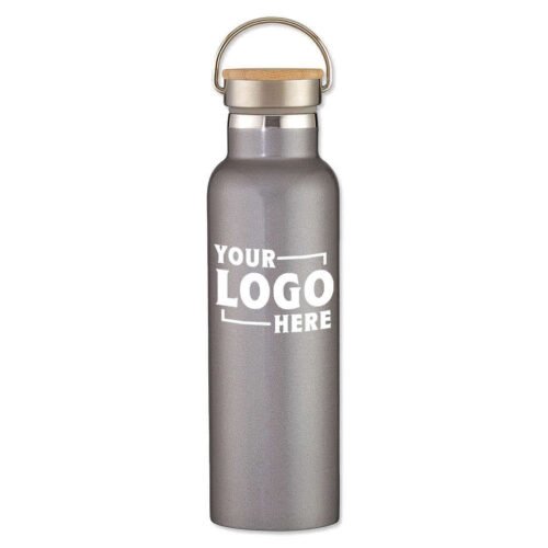 21 oz. Tipton Stainless Steel Water Bottle with Bamboo Lid