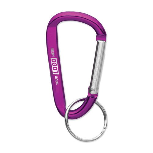 Laser Engraved Small Carabiner Keychain