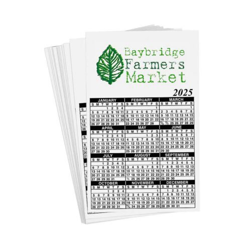 Full Color Calendar Magnet - .019"