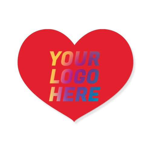 Full Color Heart Refrigerator Magnet - .036"