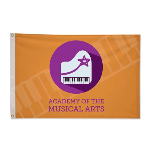 Full Color 2' x 3' Single Sided Nylon Flag