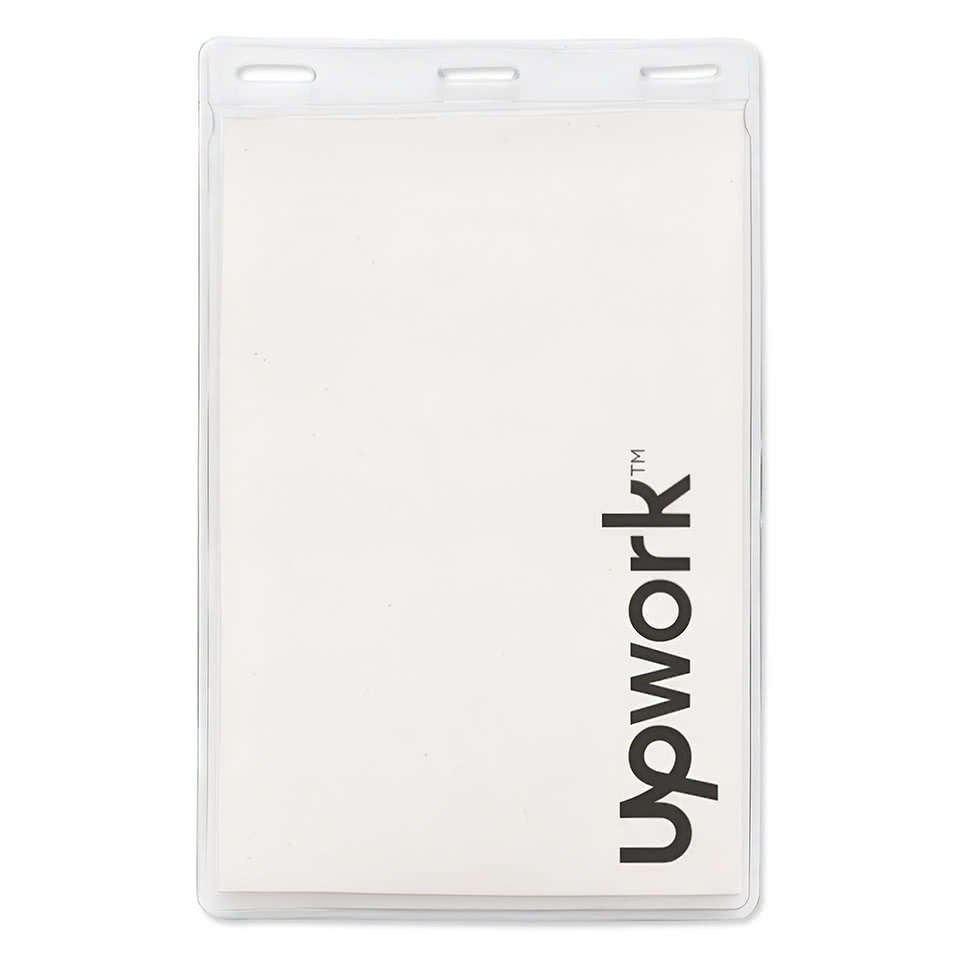 4" x 6" Vertical Vinyl Badge Pouch - Image 3