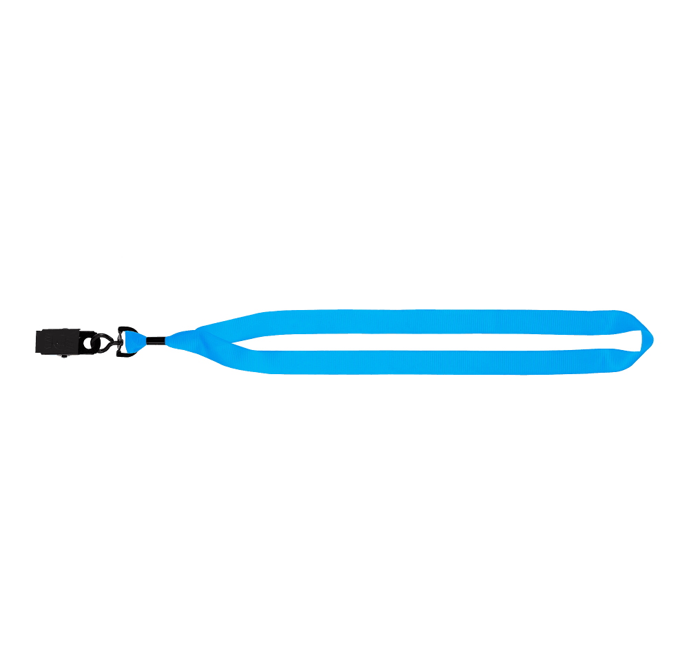 Lanyard with Metal Crimp Metal Swivel Bulldog Clip - Image 3