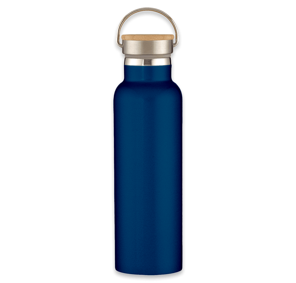 21 oz. Tipton Stainless Steel Water Bottle with Bamboo Lid - Image 3