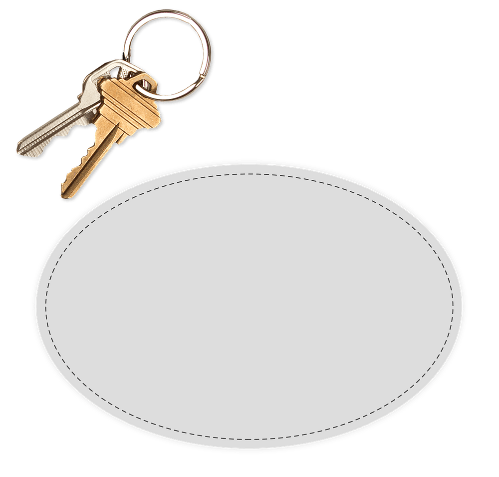 6 in. x 4 in. Oval Static Stick Window Cling - Image 2