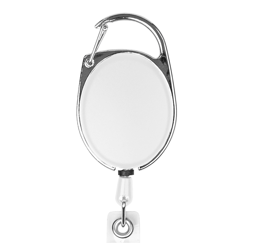 Retractable Badge Holder with Carabiner - Image 3