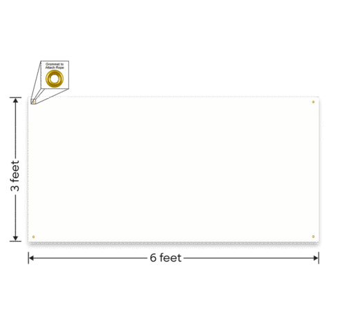Full Color 6' x 3' Vinyl Banner