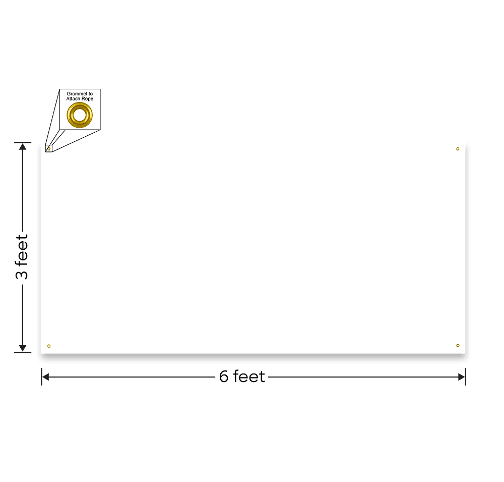 Full Color 6' x 3' Vinyl Banner