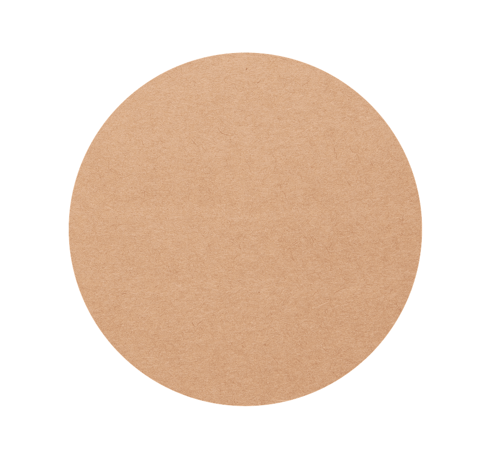 2" Brown Kraft Paper Circle Roll Labels (Roll of 500) - Image 2