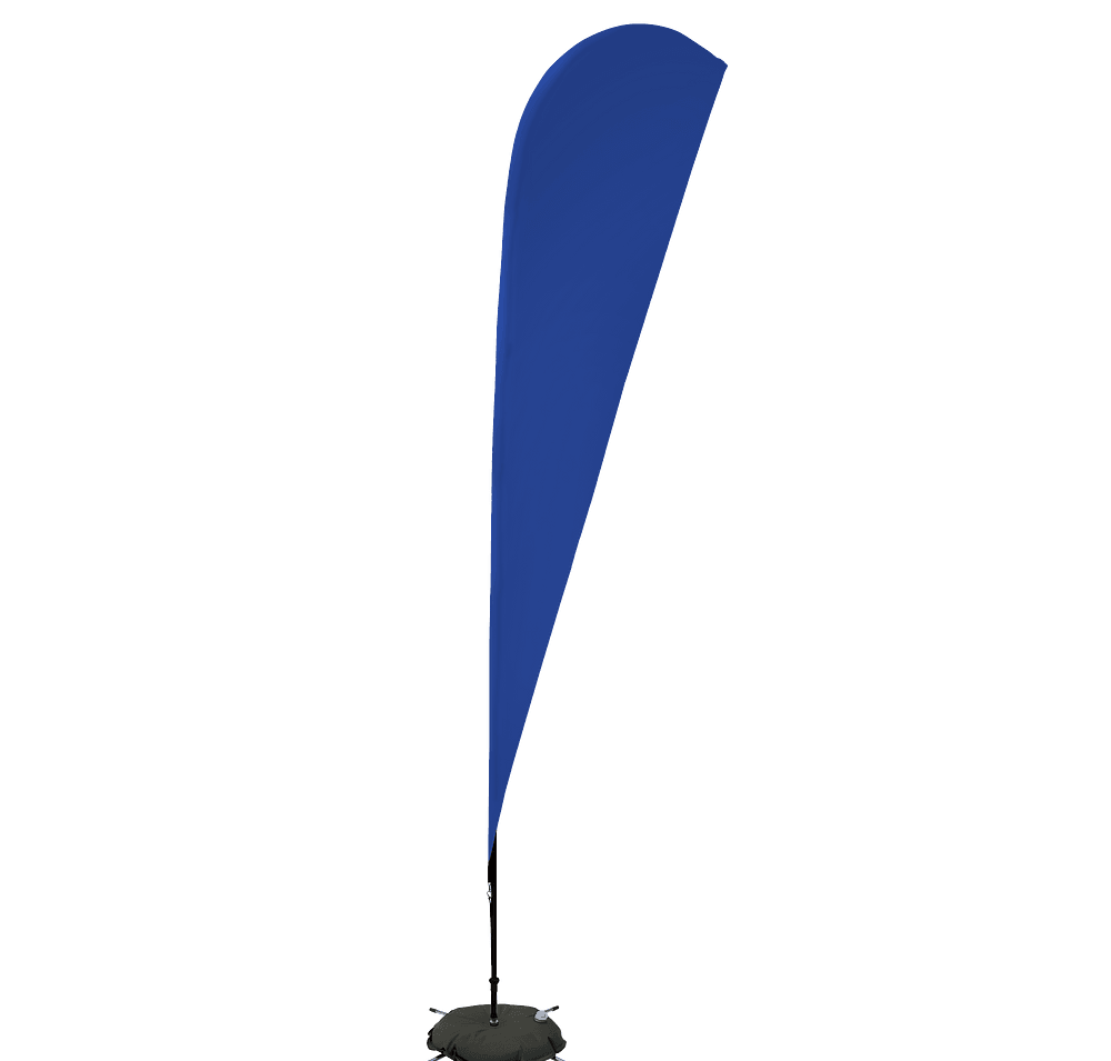 11.5' Streamline Teardrop Flag with Cross Base - Image 2