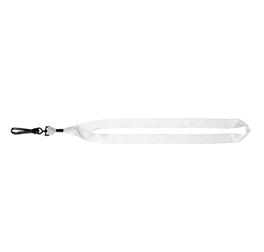 Recycled Lanyard with Metal Crimp and Swivel Hook - Image 2