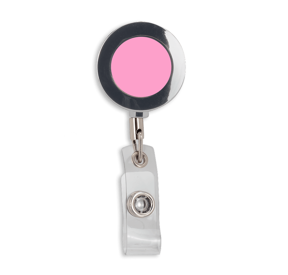 Full Color Metal Retractable Badge Holder with Belt Clip - Image 3